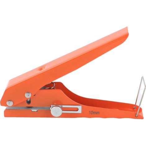 Pince Emporte-Pièce Manuelle Renforcée pour Bandes de Chant, Perforateur 10mm Ouverture Plate et Oblique pour Cartes PVC (1/5)