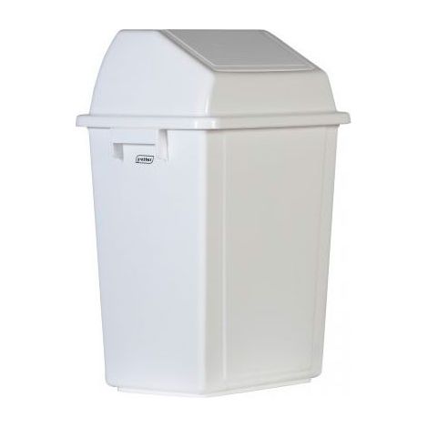 Collecteur à couvercle basculant 20 litres blanc lot de 5 - Dbmark