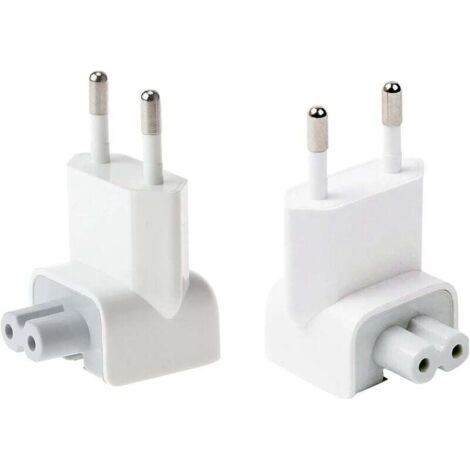 AC Adapter Plug Travel Charger Converter, Replacement Connector for iPod Tablets, iPhone, iPad, Macbook Power Adapter (2xEU Plug) (1/4)