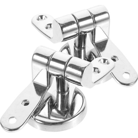 Charnière de Siège de Toilette Réglable en Acier Inoxydable Vis de Fixation Kit de Remplacement Silencieux pour Abattant de Wc Accessoires Solide pour Réparation et Installation (1/5)