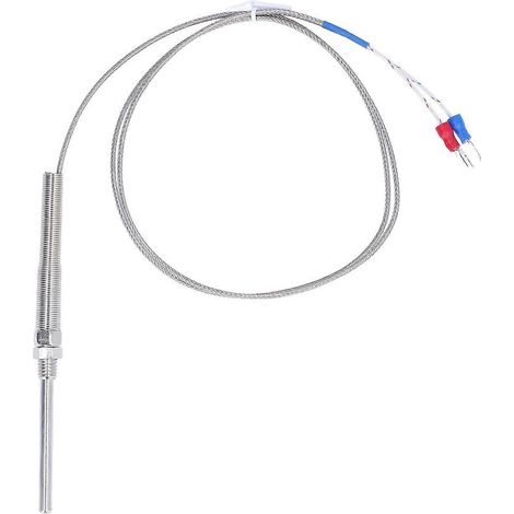 BERM Thermoelement Typ K Temperaturregler Sensor 0‐400℃ 50mm Sonde 1 Meter Kabel