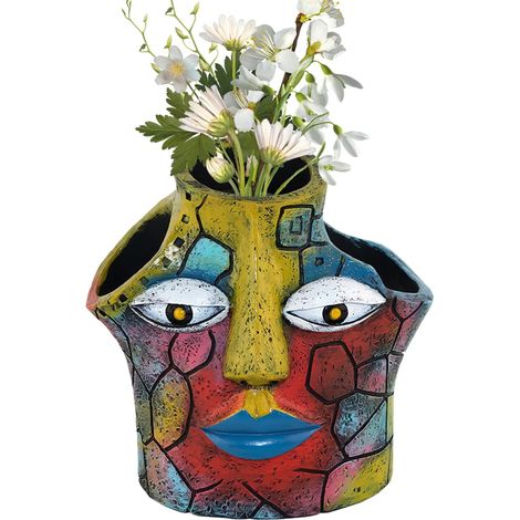 Flowerpot abstract Sukkulenten synthetische Harz Face