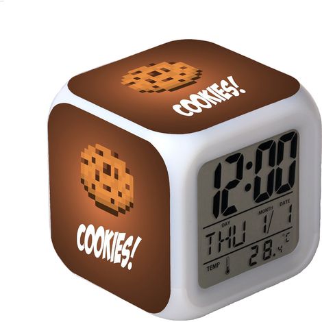 Digitaler Multifunktionswecker Minecraft-Wecker LED-Edition