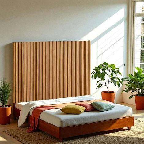 Tête de lit moderne bois – structure baguette, 165 cm IENA (1/3)