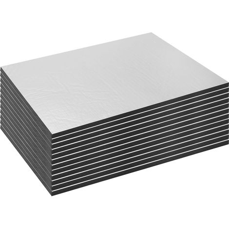 12 Pièces 2501805MM Tapis Isolation Phonique Voiture Insonorisant Voiture Tapis Acoustique de Protection Contre La Chaleur Acoustique ,pour L'insonorisation,L'isolation,Étanche à L'eau (1/5)