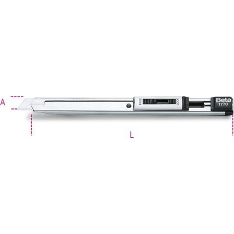 Cutter extra piatto fornito con 2 lame L mm 140 art 1770