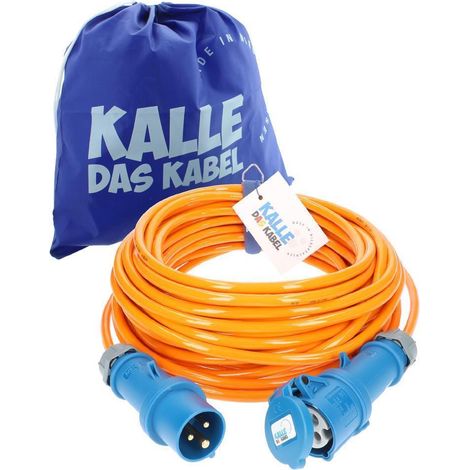 Kalle Verlängerungskabel CEE 230V 16A 2,5mm² Extreme Signal Orange IP44 25 Meter (1/5)