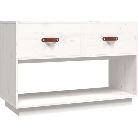 Maison Exclusive - TV-Schrank Weiß 90x40x60 cm Massivholz Kiefer