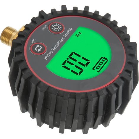 Digitales Manometer, großes LCD-Display, schnelle und genaue Messung für Pkw, Lkw, Motorräder, Geländewagen, Offroad-Fahrzeuge und Wohnmobile (1/5)