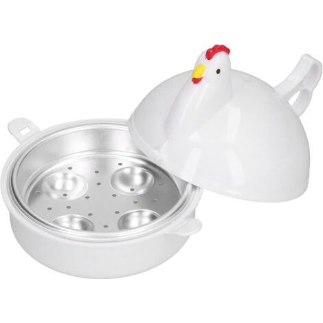 Pair cuiseur à œufs, cuiseur à œufs en forme de poulet, cuiseur à œufs pour micro-ondes, mini-œufs, cuiseur à œufs en forme de poulet, appareil de cuisine domestique