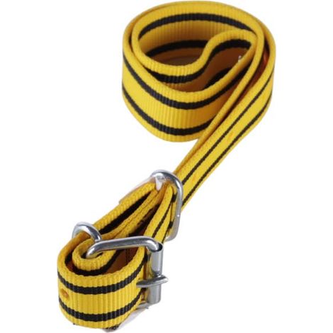 Collier en nylon pour vache pour passant d'identification jaune et noir (1/2)
