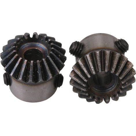 2 vis supérieures en acier 20 T, module 1, roue dentée conique à engrenages coniques, alésage 6 mm