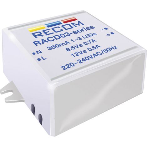 Recom Lighting RACD03-350 LED-Konstantstromquelle 3 W  350 mA 12 V/DC  Betriebsspannung max.: 264 V/