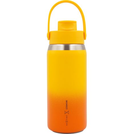 Gourde Isotherme Double Paroi en Inox Recyclé Bouteille Étanche Jaune Tulipe 355/473/710 ml - PANGIVO