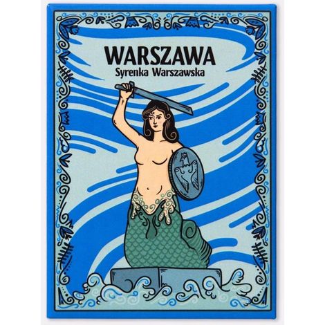 Warschauer Meerjungfrauen-Magnet
