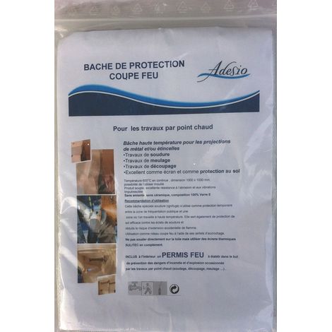 Bâche de protection - Dimensions : 1000 x 1000 mm