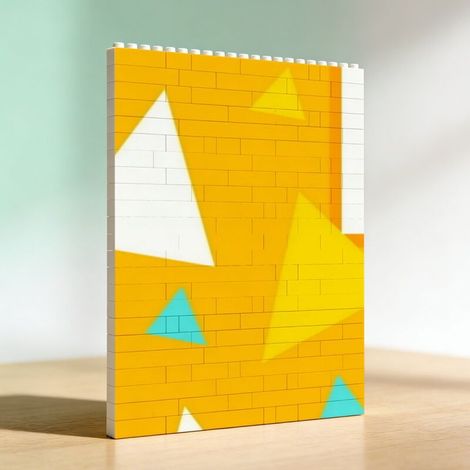 Cadre Decoratif - Blocs De Construction - Pour Photo Personnalisee - Usage Bureau Etagere Plan De Travail - 1 Unite (1/5)