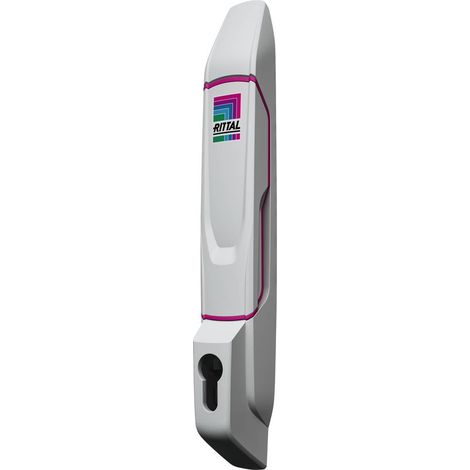 Rittal VX 8618.250 Poignée confort pour serrure demi cylindre gris clair (RAL 7035) 1 pc(s) (1/3)