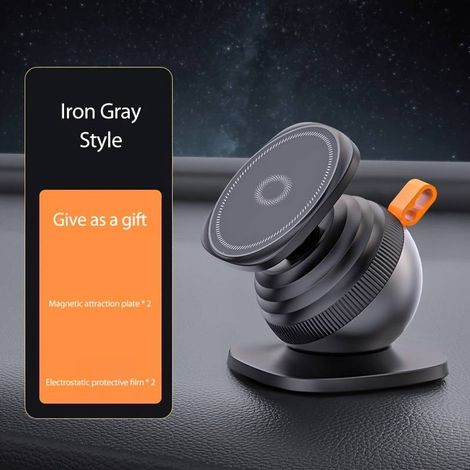 Support Téléphone Voiture Magnétique Klebebasis - Rotatif 360° Extensible Maintien Robuste Tous Smartphones (1/5)