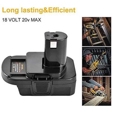 Makita 18V au Ryobi 18V P108 P105 Abp1081 Batterie Lithium-ion, Convertisseur Adaptateur de Batterie (1/3)