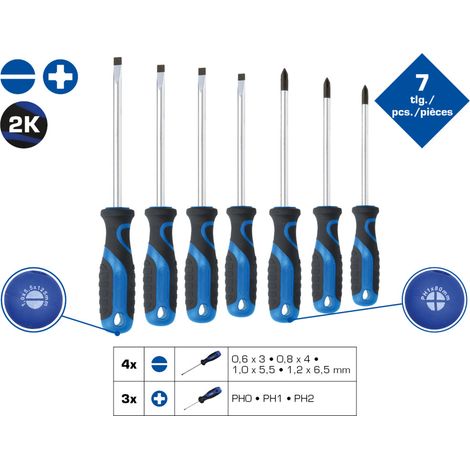 Brilliant Tools Schraubendreher-Satz, 7-tlg, Schlitz, PH (1/5)