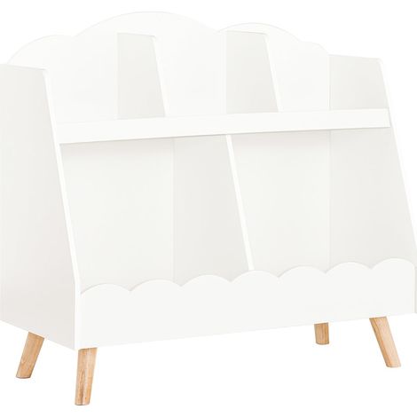 SoBuy Libreria per bambini Scaffale portaoggetti con 5 scomparti Bianco 82x35x76cm KMB100-W (1/5)