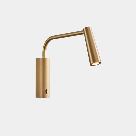 LEDS C4 Gamma Extend Lampe de lecture LED à bras réglable Or mat IP20 2.1W 2700K
