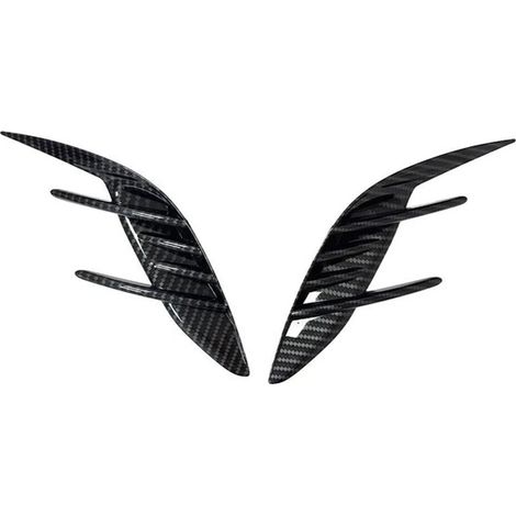 1 pair of rear bumper side vent grille trim covers for 17-23 Kia Stinger (1/4)