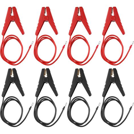 8 Pièces Connecteurs de Fil de Clôture Électrique, Chargeur de Clôture Électrique Solaire Connexion de Fil de Clôture Électrique Pinces de Clôture Électrique avec Pince Crocodile (1/5)