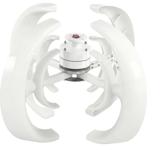 Windturbinen-Bausatz, 4-Blatt-Laternentyp, Doppelschichtgenerator-Montagesatz, 1200 W (12 V) (1/5)