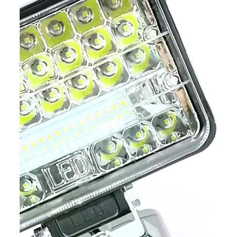 (Exclusivité Asie du Sud-Est) Lampe multifonction portable Makita Dayi à grand angle et haute luminosité, avec double port USB pour recharger votre téléphone (batterie intégrée), 12,7 cm (5 pouces).