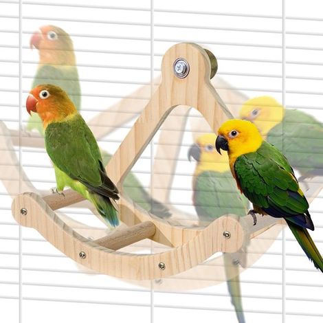 Parque de juegos para pájaros - Percha y soporte para pájaros - Enriquecimiento interactivo - Rompecabezas de inteligencia - 20 x 8 cm (1/5)