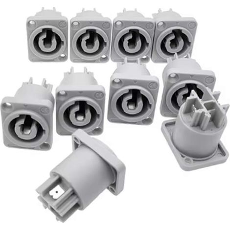 10 prises pour haut-parleurs électriques, alimentation 20 A, 3 broches, sortie -- (1/5)