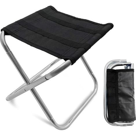 Tabouret pliant portable et léger en acier – supporte jusqu’à 100 kg, idéal pour le camping, la plage ou l’intérieur (1/5)