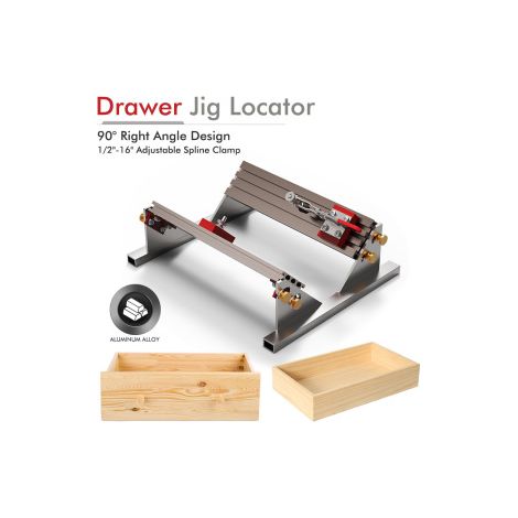 Positionneur pour tiroirs multitailles – Outil réglable pour fixation – Accessoire de montage pour meubles (1/5)