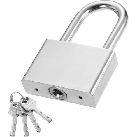 2-1/4 Pouce (57.5mm) Cadenas Robustes, 1Pc Cadenas Haute Sécurité En Acier Allié Avec 4 Clés Pour Porte Entrepôt Conteneur Porte Fenêtre (H:82mm) (1/5)