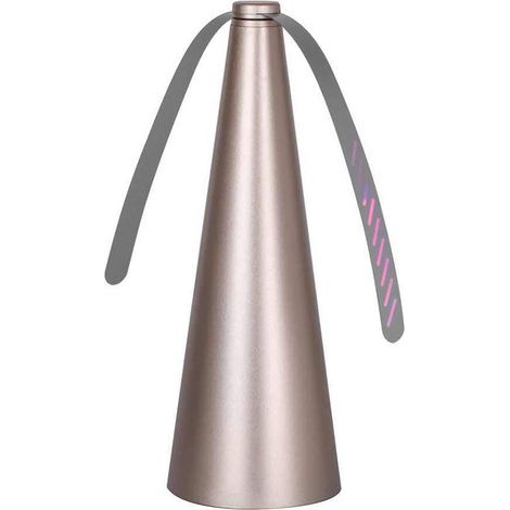 Ventilateur anti-mouches portable, anti-moustiques, empêche les insectes d'entrer, idéal pour le jardin, le camping et les repas en plein air (doré) (1/5)
