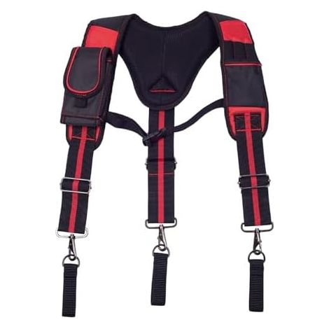 Bretelles de Ceinture à Outils pour Hommes Harnais De Sécurité Pour Construction Travail Respirante Avec Stockage D'Outils Escalade D'Arbres, Secours Incendie Et Charpe - (1/5)