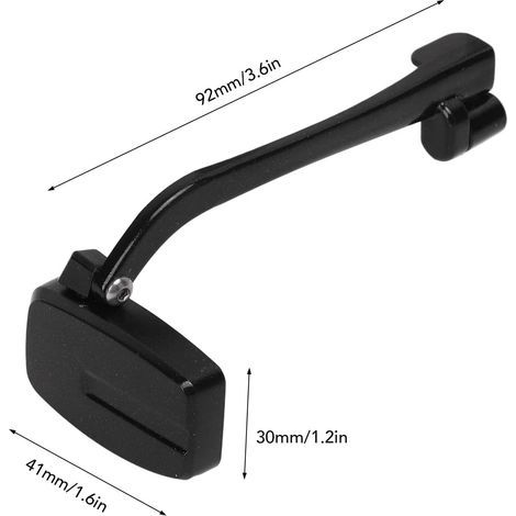 Miroir de vélo avec solution pour lentilles de contact, réglable multi-angles, en ABS, portable, pour lunettes de cyclisme. (1/5)