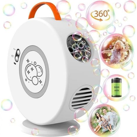 Machine Bulles pour Enfants Automatique Machine Bulles Rechargeable Piles Jouet Bulles lectrique Tourn 90360 (1/3)