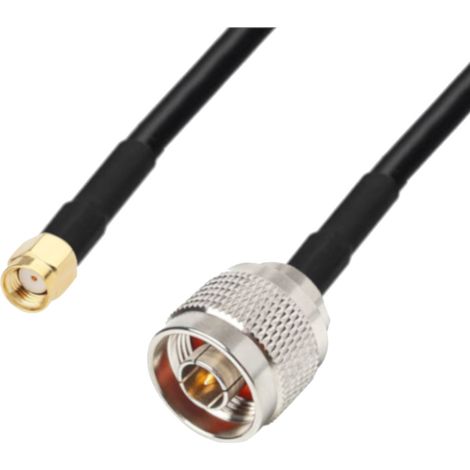 Cavo antenna con connettore N / connettore SMA-RP RG58, 1 m