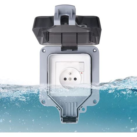 Prise Étanche IP66 - Avec Port USB - Pour Jardin Atelier Salle De Bain - 230 V - 16 A - ABS - 1 Pièce (1/5)