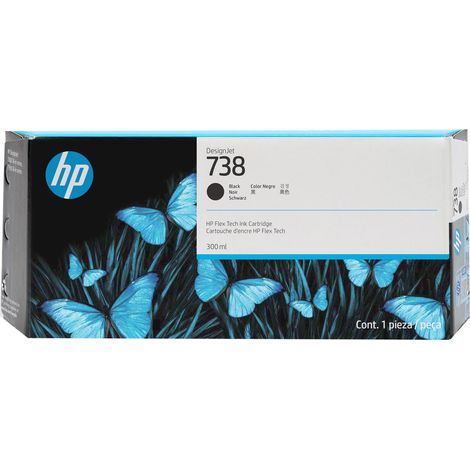 HP 738 DesignJet Druckerpatrone Schwarz, 300 ml