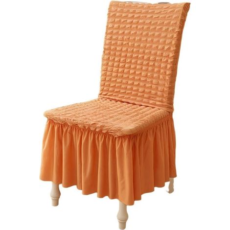 Coprisedie, confezione da 2. Lunghezza: 38-46 cm, Larghezza: 35-48 cm, Altezza: 45-60 cm. Coprisedie elasticizzati universali per sedie da sala da pranzo. Morbide protezioni per sedie. (1/5)