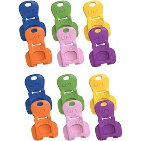 Lote de 12 tapas protectoras de colores para latas de refrescos y cerveza con abrelatas (1/4)