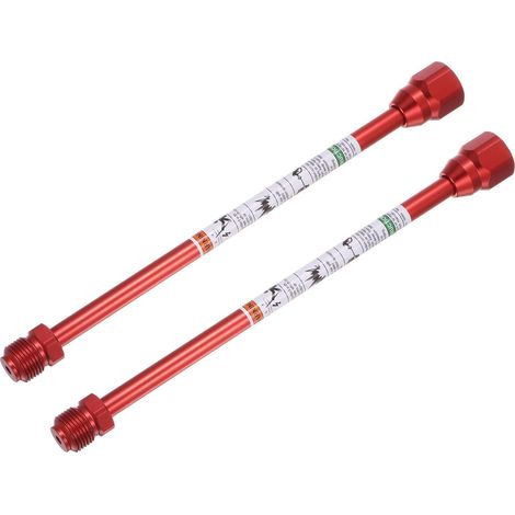 Lot de 2 rallonges pour pistolet à peinture sans air sourcing map 30 cm (12 pouces), en alliage
