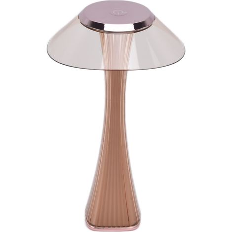 Kleine LED-Tischleuchte für den Taillenbereich, sanft dimmbar, Leselampe, Touch-Funktion, USB-Ladefunktion, dekoratives Licht, Roségold 2784384 (1/5)