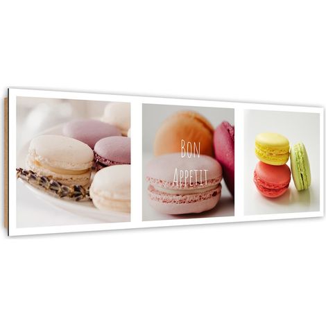 Quadro deco panel, Macarons allettanti - set - 120x40 (1/5)
