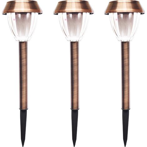 Solar-Gartenleuchten für den Außenbereich, 3-teilige LED-Solar-Gartenleuchten, wasserdichte Solarleuchten für den Garten, Solarlampe für den Außenbereich