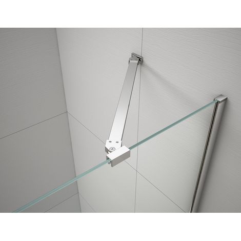Polysan Fisa - Profilé mural et kit de support, chrome FS8012